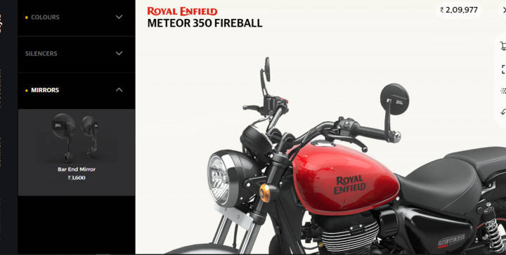 Royal Enfield Meteor 350 Accessories And Prices Revealed