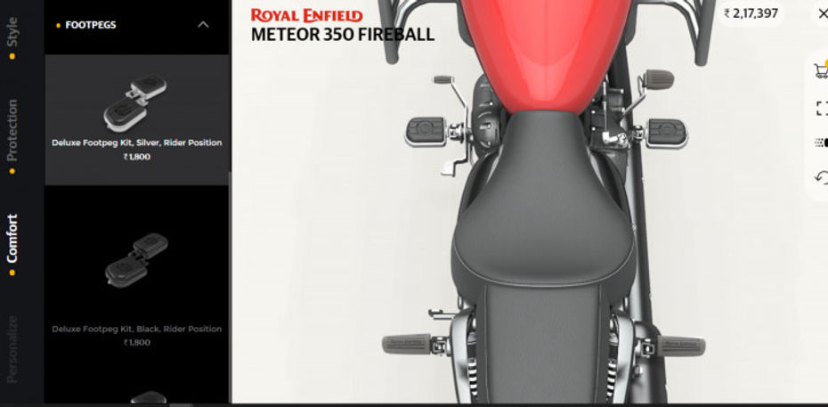 Royal Enfield Meteor 350 Accessories And Prices Revealed
