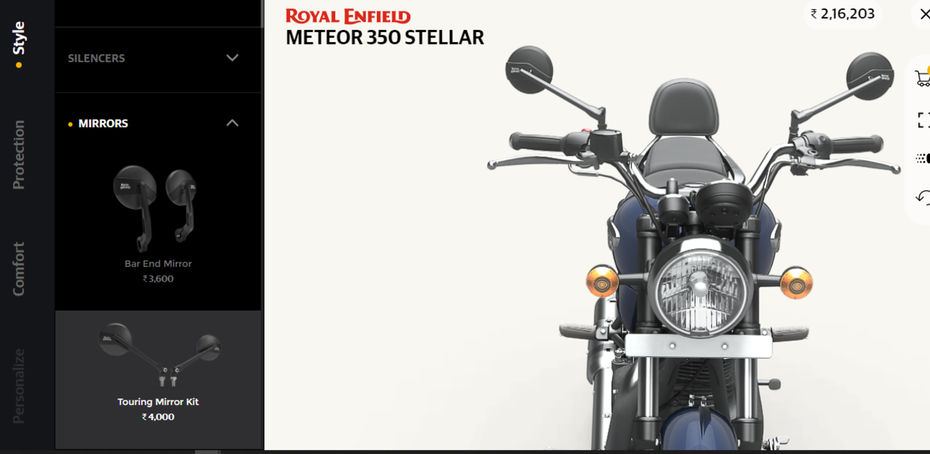Royal Enfield Meteor 350 Accessories And Prices Revealed