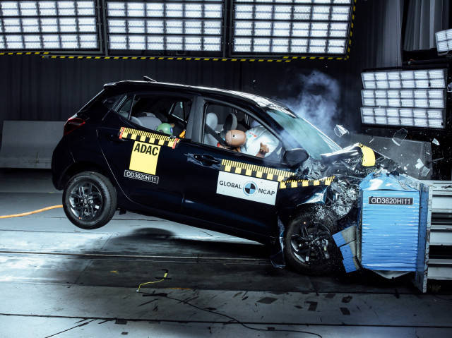 Two Star Global Ncap Crash Test Rating For The Hyundai Grand I10 Nios Zigwheels