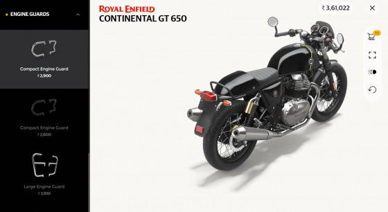 Royal enfield make discount it yours configurator