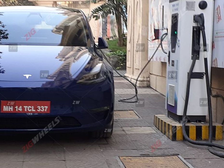 Tesla Model Y spotted in Mumbai