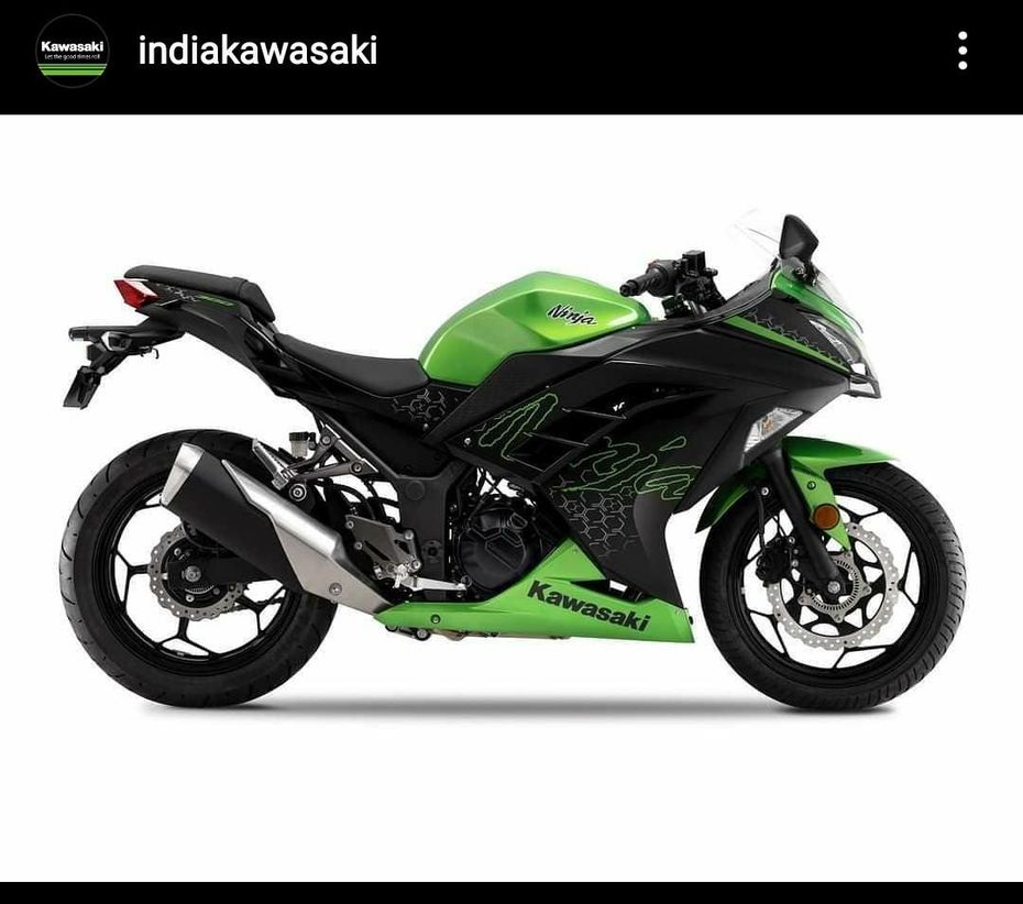 Ninja 300 Bs6 green