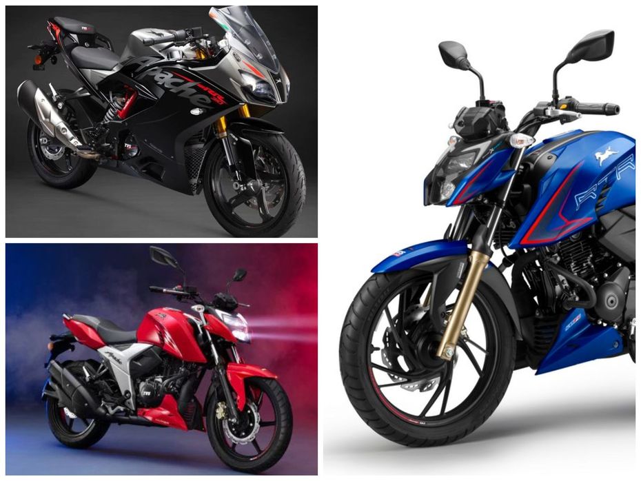 TVS Apache RTR 160, RTR 200 4V, And RR 310 Price Hiked For 2021