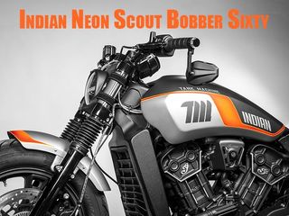 The Indian Scout Bobber Sixty Goes Neon