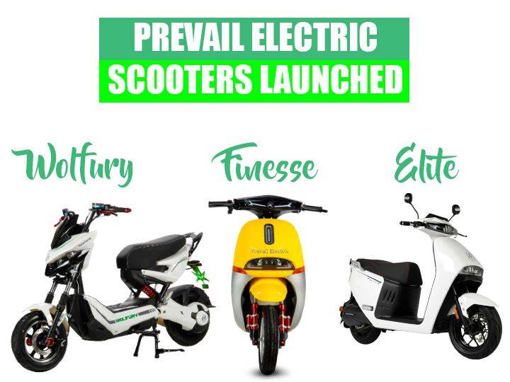 Prevail Electric Launches Three New Electric Scooters, Elite, Finesse