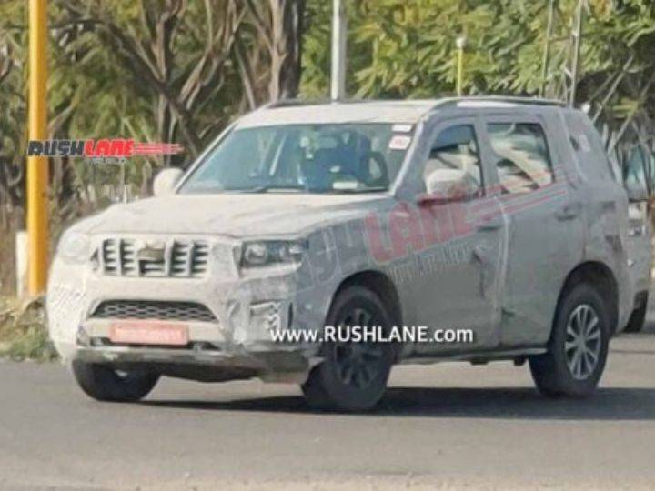 2021 Mahindra Scorpio Spotted Again Reveals Growth Spurt And Undisguised Alloy Wheels Zigwheels