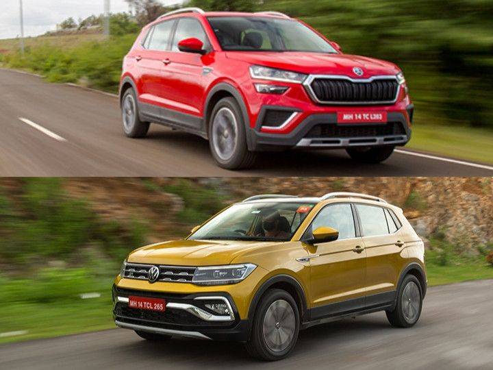 Skoda Kushaq Vs Volkswagen Taigun 1 Litre Tsi Petrol Automatic