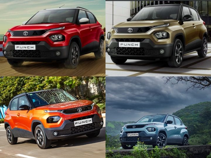 Tata Punch White, Grey, Orange, Bronze, Blue, Tropical Mist, And Red