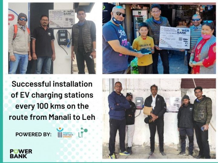 From Manali to Leh, now EV charging stations are setting up at the world's highest motorable passes