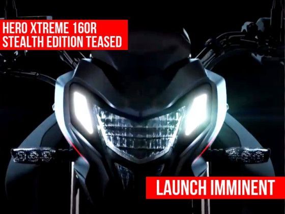 21 Hero Xtreme 160r Stealth Edition Teased Launch Imminent Zigwheels
