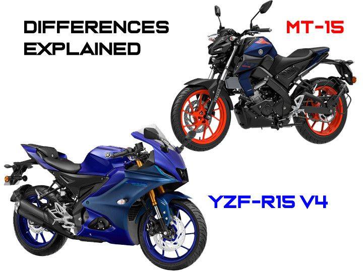 Yamaha R15 V4 Vs MT 15 What s Different ZigWheels