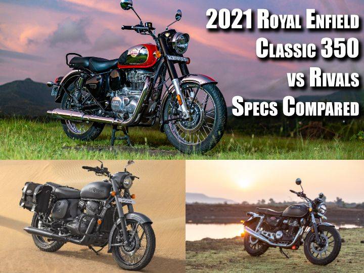 2021 Royal Enfield Classic 350 vs Honda CB350 H ness vs Jawa