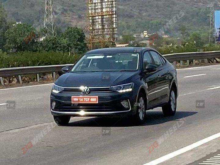 Volkswagen Virtus Mid-spec Trim Spotted Ahead Of Launch - Zigwheels