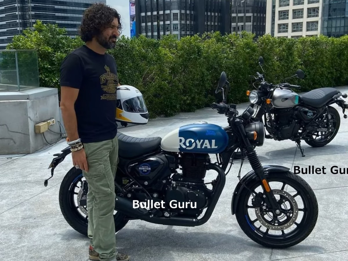 Royal Enfield Hunter 350 Spied Sporting Tripper Navigation Pod Ahead Of
