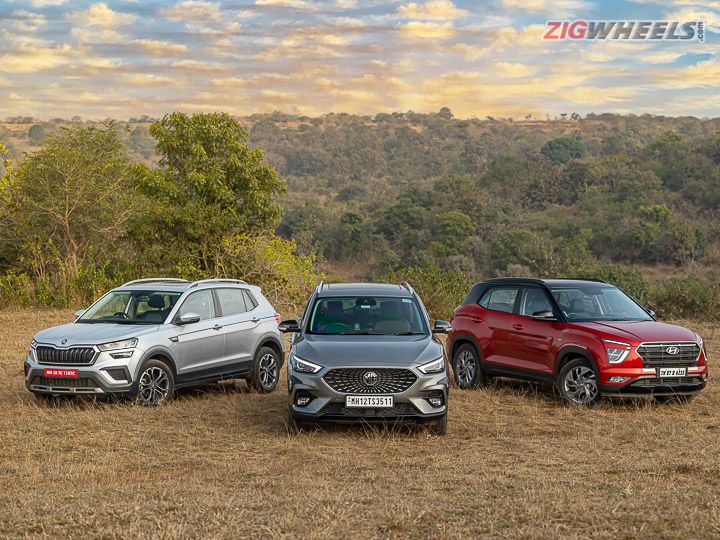 MG Astor vs Hyundai Creta vs Skoda Kushaq Performance And Fuel