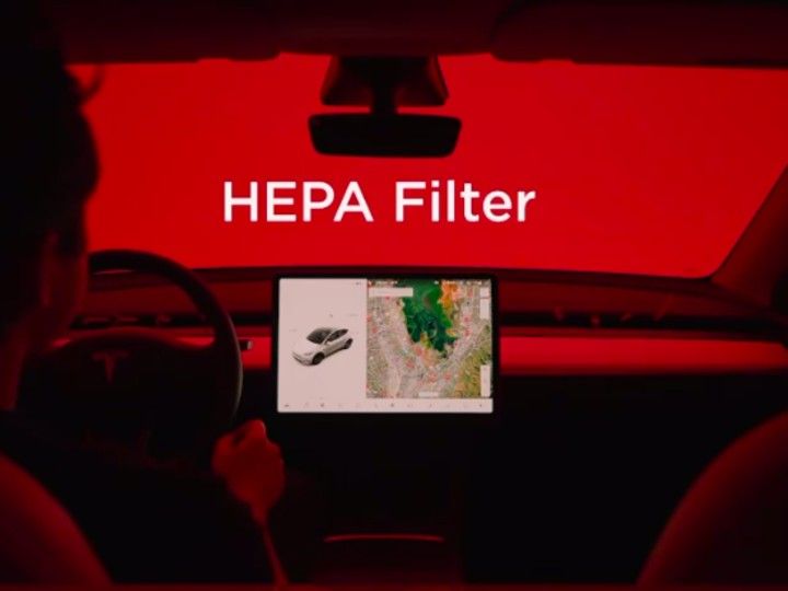 Tesla Model Y HEPA filter first look - it is huge - Drive Tesla