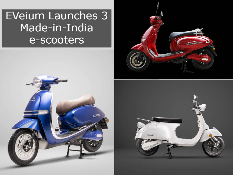 EVeium Launches 3 New Electric Scooters In India