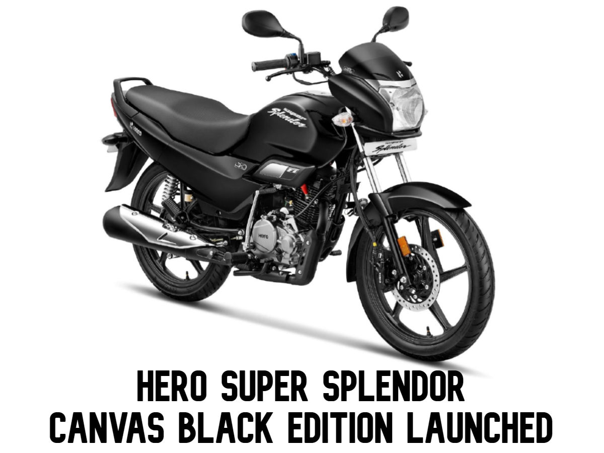 Hero Super Splendor Canvas Black Edition Launched At Rs 77,430 - ZigWheels