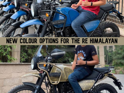 Royal Enfield Himalayan Gets Two New Colours - Glacial Blue And Dune Brown