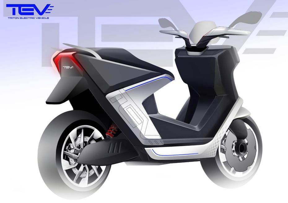 Triton H-scooter rear