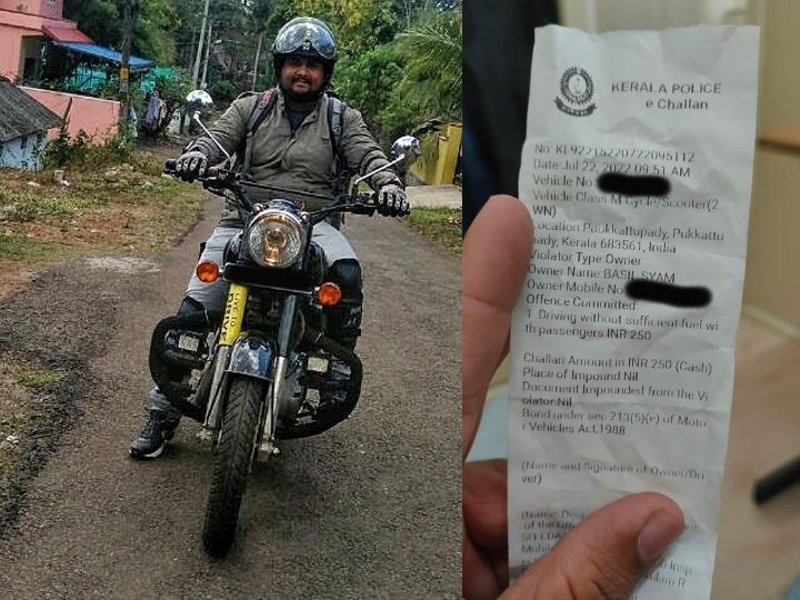 Kerala Royal Enfield Classic 350 Rider Issued A Weird Challan For Entering  A One-Way - ZigWheels