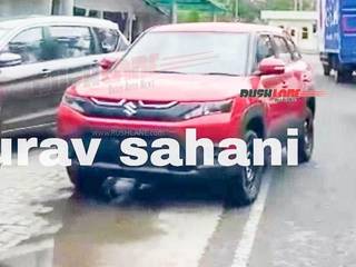 Here’s A Glimpse Of The 2022 Maruti Vitara Brezza’s Base Variant And New Body Shade Here’s A Glimpse Of The 2022 Maruti Vitara Brezza’s Base Variant And New Body Shade