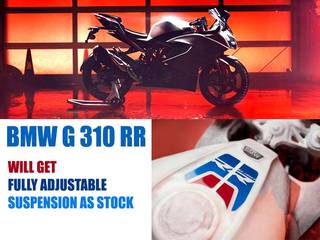 BMW G 310 RR To Get Adjustable Suspension As Standard