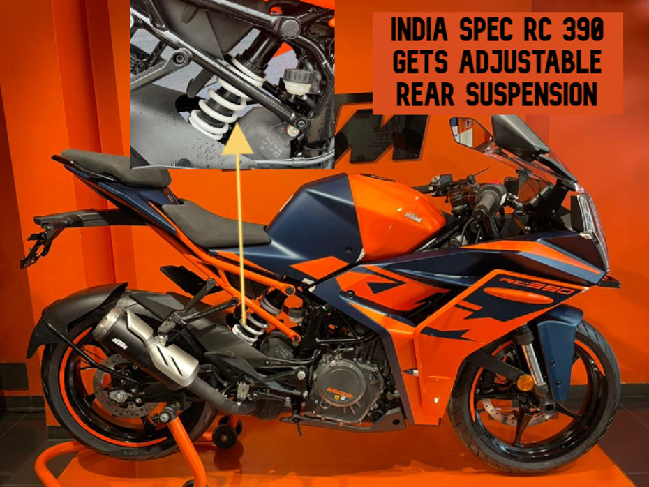 India Spec 2022 KTM RC 390 Gets Adjustable Rear Monoshock After All