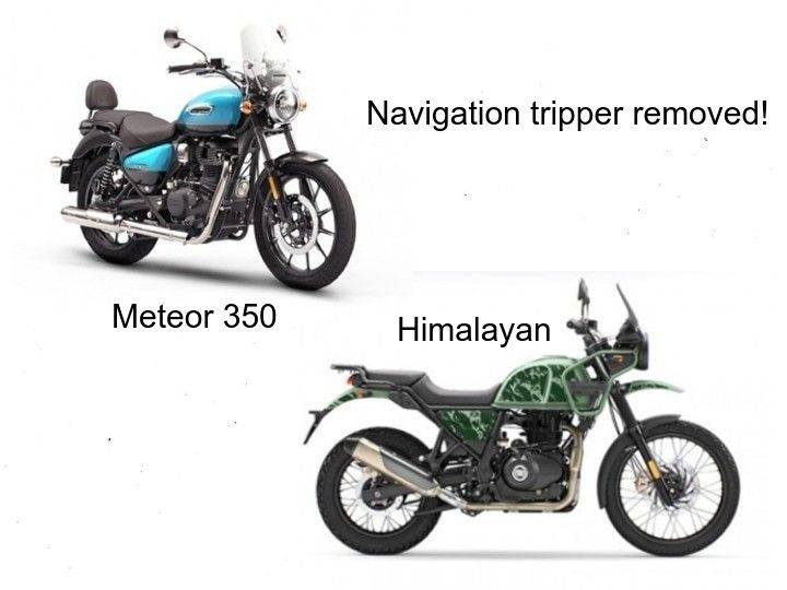 Royal enfield discount tripper navigation price