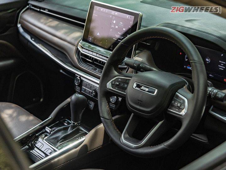 Jeep Meridian interior showing dashboard, centre console and touchscreen