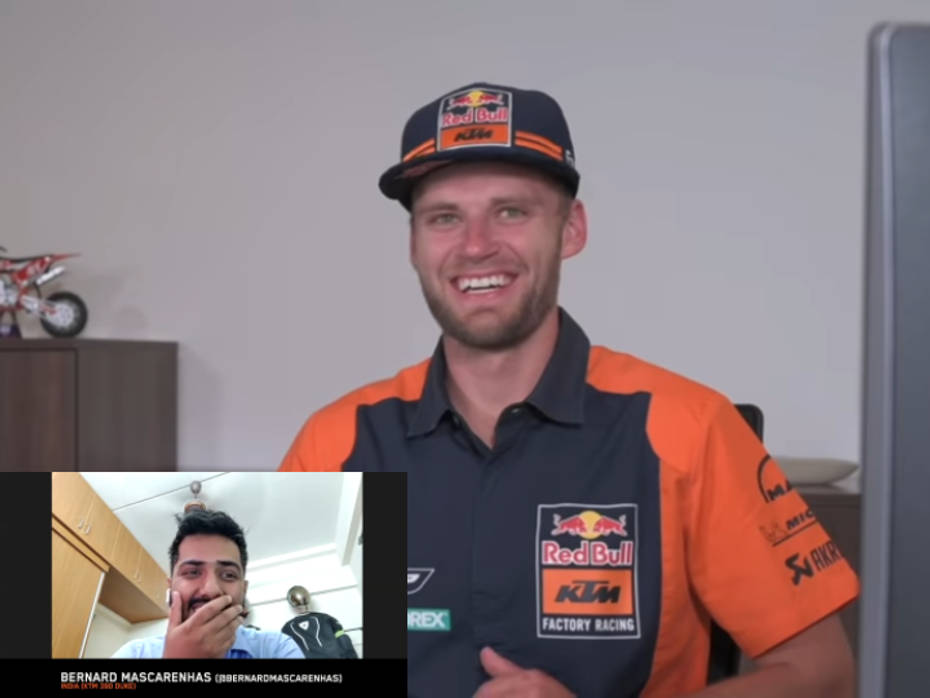 Video call with Brad Binder - KTM UDR Video call with Brad Binder - KTM UDR