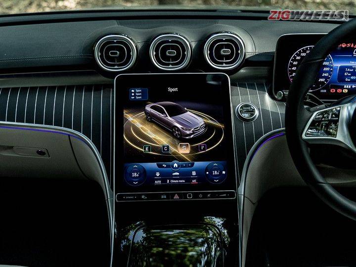 Mercedes C-Class 11.9-inch infotainment touchscreen 