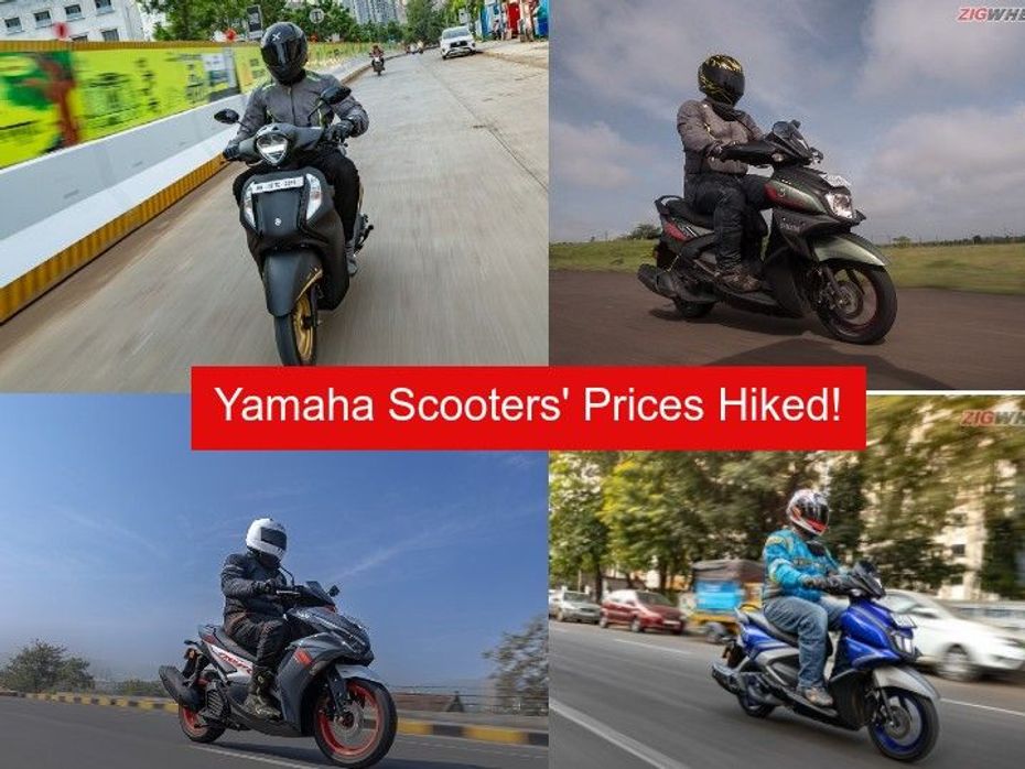 Yamaha Scooters' Price Hiked