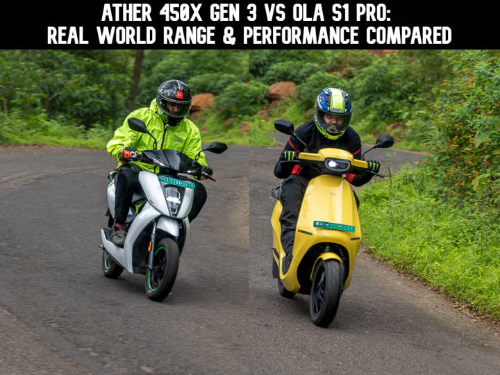 Ather 450X Gen 3 Vs Ola S1 Pro: Real-world Range, Performance Numbers ...