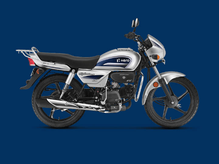 Hero splendor silver online colour