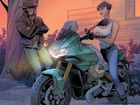 Wolverine Prepares To Ride A Moto Guzzi V100