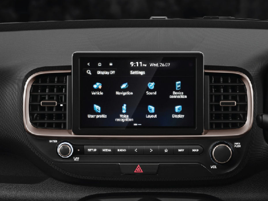 Hyundai Venue Knight Edition Touchscreen Display