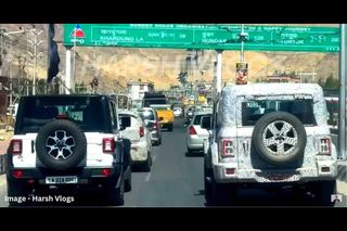 Mahindra Thar 5-door DWARFS Jeep Wrangler In These Spy Images