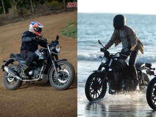 In Pictures: Royal Enfield Scram 411 & Honda CL300 Compared