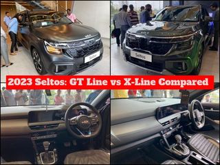 2023 Kia Seltos Facelift: GT Line vs X-Line Compared In Images