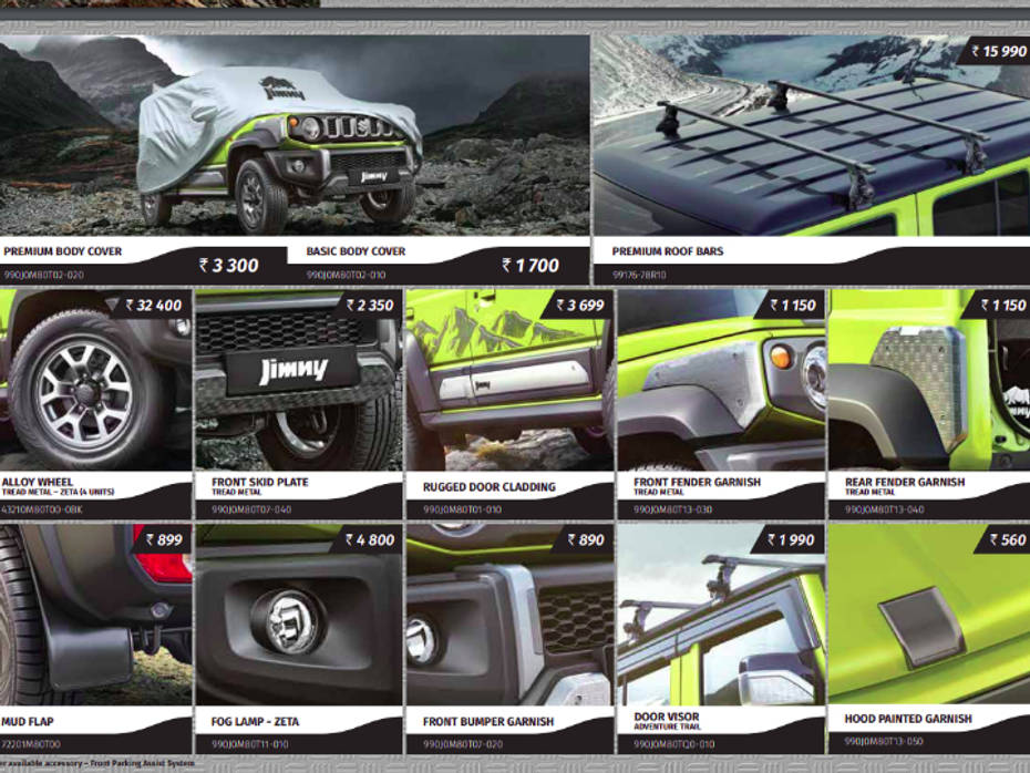 Maruti Jimny Exterior Accessories