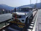 Mahindra Bolero Becomes One Of First Vehicles To Ride On World’s Tallest Chenab Railway Bridge In J&K Mahindra Bolero Becomes One Of First Vehicles To Ride On World’s Tallest Chenab Railway Bridge In J&K