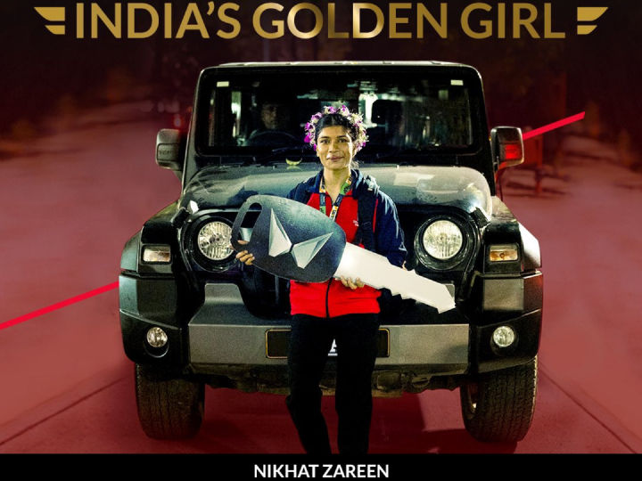 Nikhat Zareen Gets Keys To A New Mahindra Thar At 2023 IBA Women's World Boxing Championship - Vimarsana News