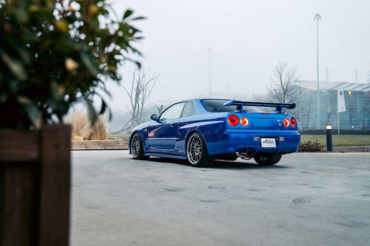 Download Shiny Blue Nissan Skyline Gtr R34 Wallpaper  Wallpaperscom