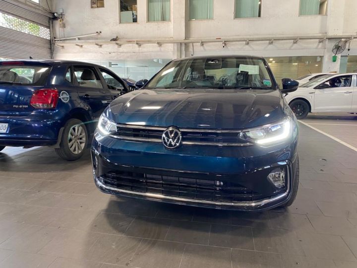 Volkswagen Virtus’ New Lava Blue Colour Starts Reaching Dealerships