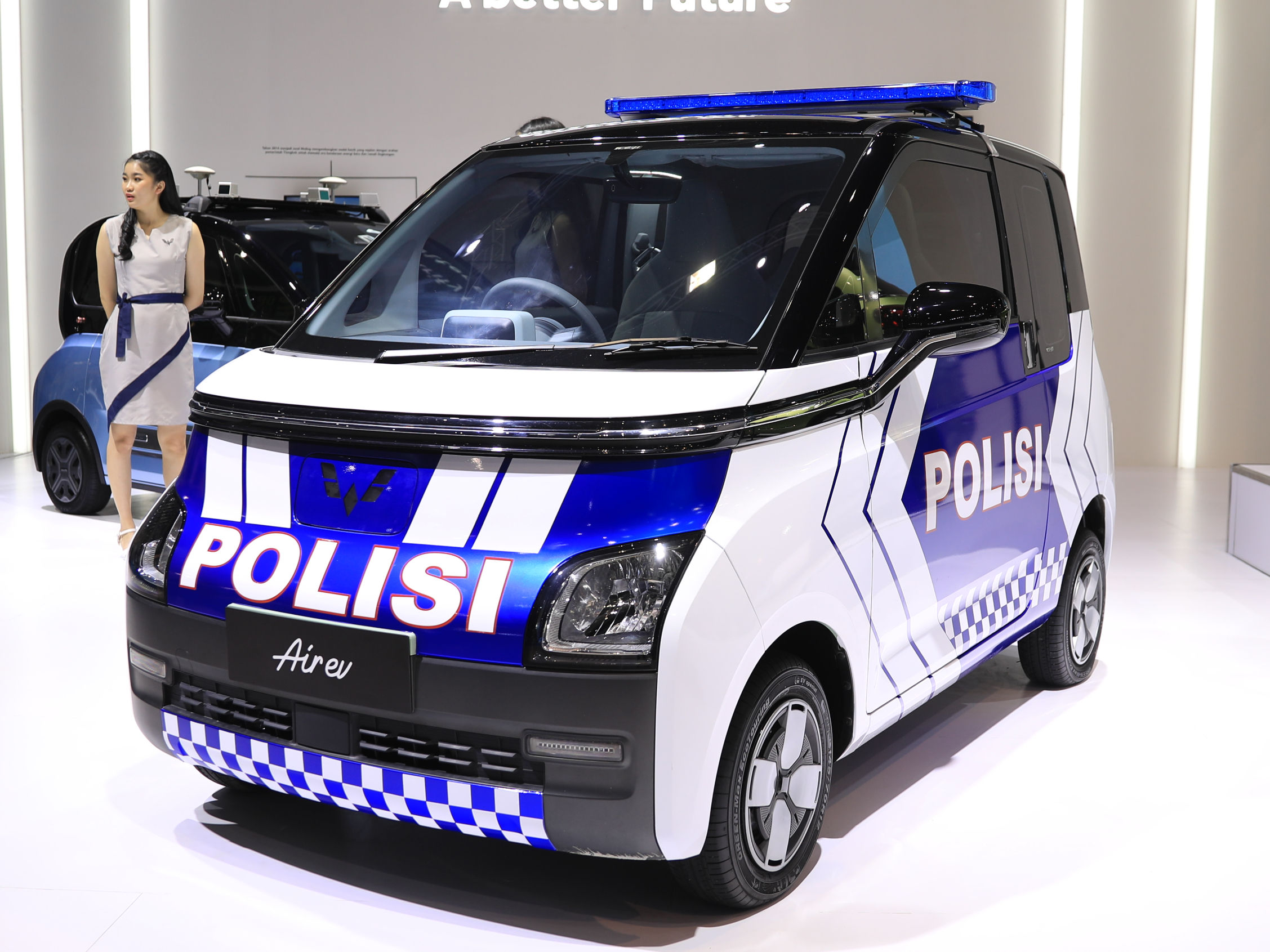 MG Comet EV (Wuling Air EV) Police Edition dipamerkan di Indonesia