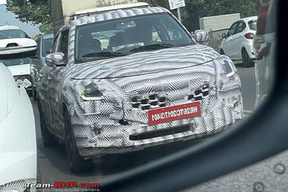 New Maruti Swift Spied Again - Testing With Current Swift