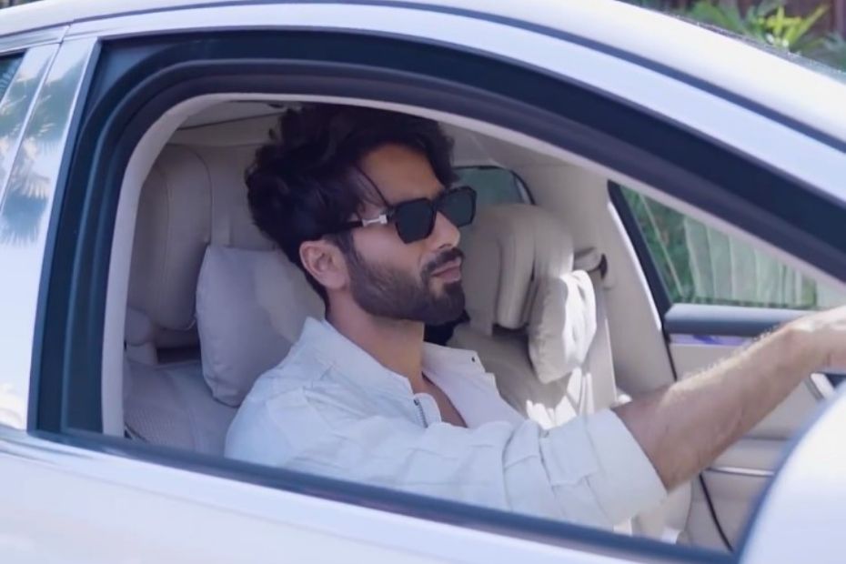 Shahid Kapoor in his Mercedes S-Class