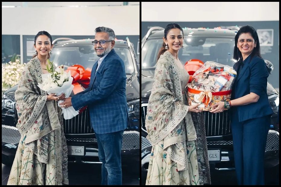 Rakul Preet Singh With Her Mercedes-Maybach GLS 60